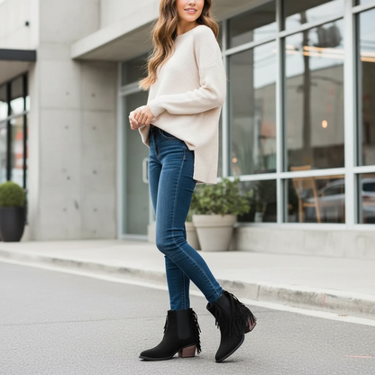 Trendy Cowboy Ankle Boots - VibreMode