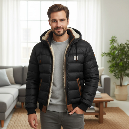 Warm Fleece Lined Puffer Coat