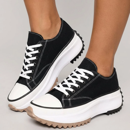 Ladies High Top Lace Up Sneakers