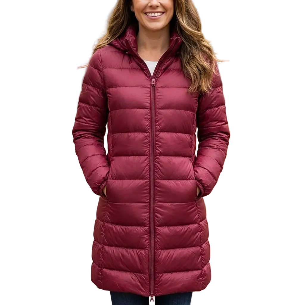 Warm Padded Hoodie Parka Coat - VibreMode