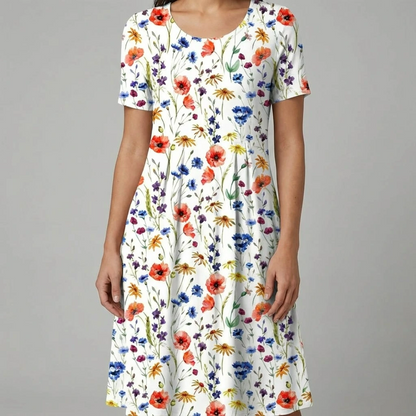 Casual Summer Tank Midi Dress for Women - VibreMode