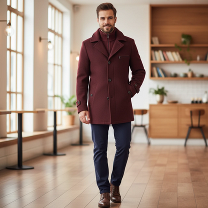Slim Fit Designer Mens Coat