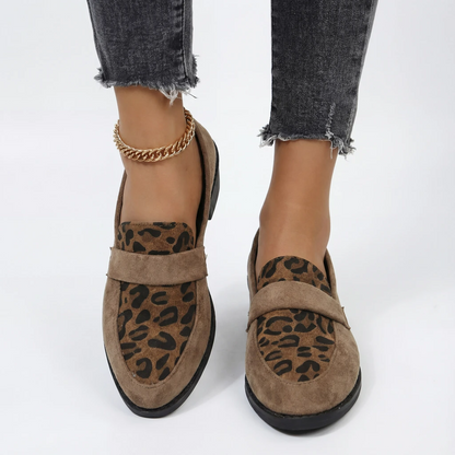 Fashion Leopard High Heel Slip On Shoes