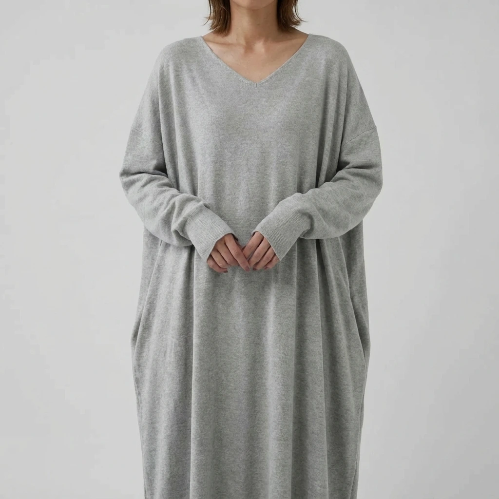 Ladies Elegant V Neck Floor Length Dress