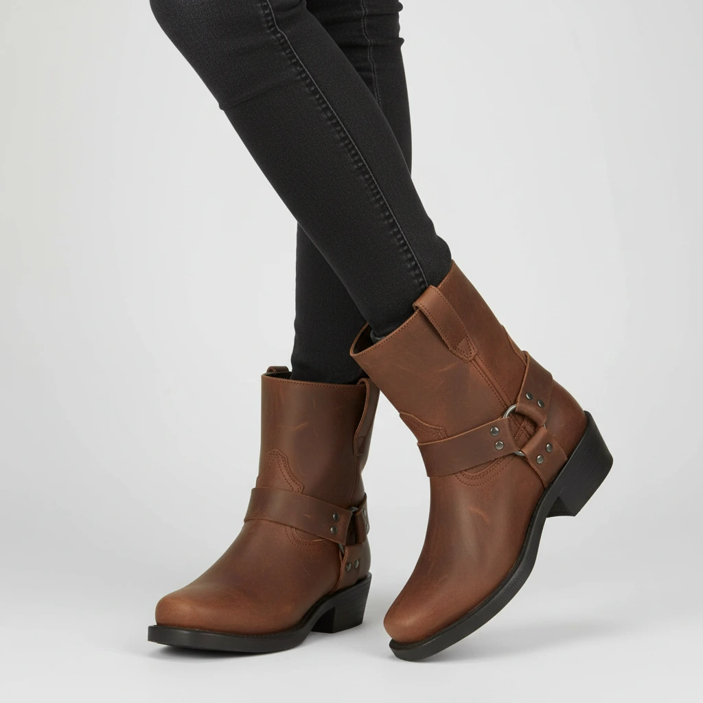 Men's Fashionable Buckle Ankle Boots