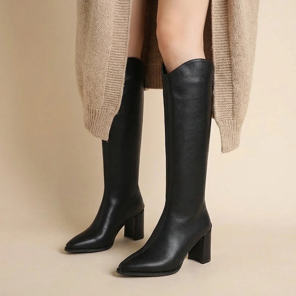 Comfortable High Heel Supportive Ankle Boots - VibreMode