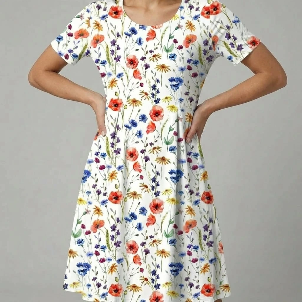 Casual Summer Tank Midi Dress for Women