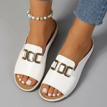 Comfortable Women's Buckle Flat Sandals
