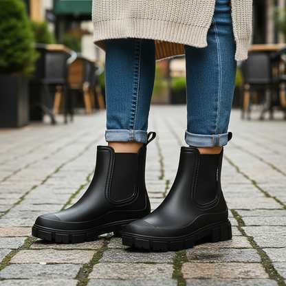Thick Heel Chelsea Ankle Boots