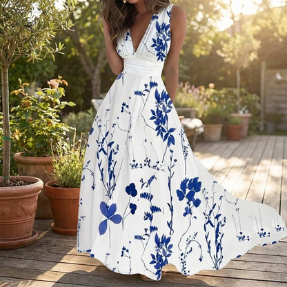 Pretty Loose Fit Floral Summer Dress