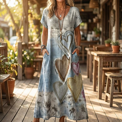 Ladies Floral Long Summer Dress