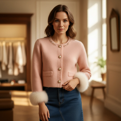 Decorative Button Cozy Sweater