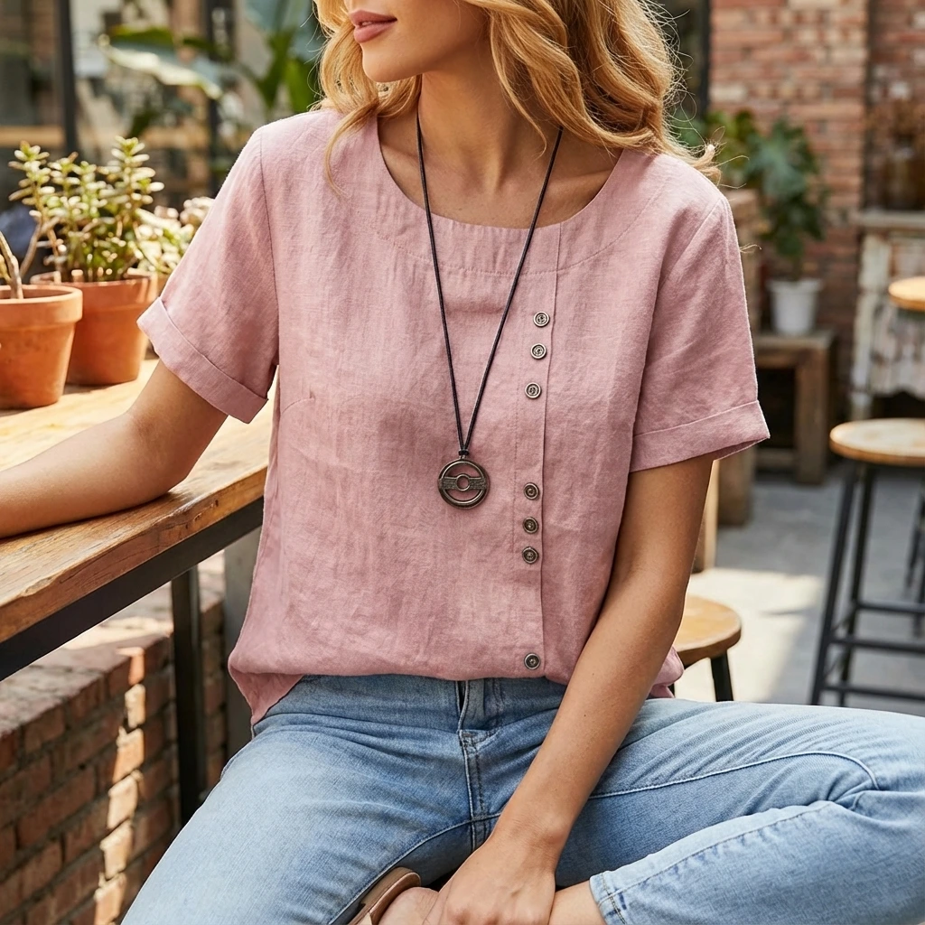 Relaxed Fit Classic Woman Blouse