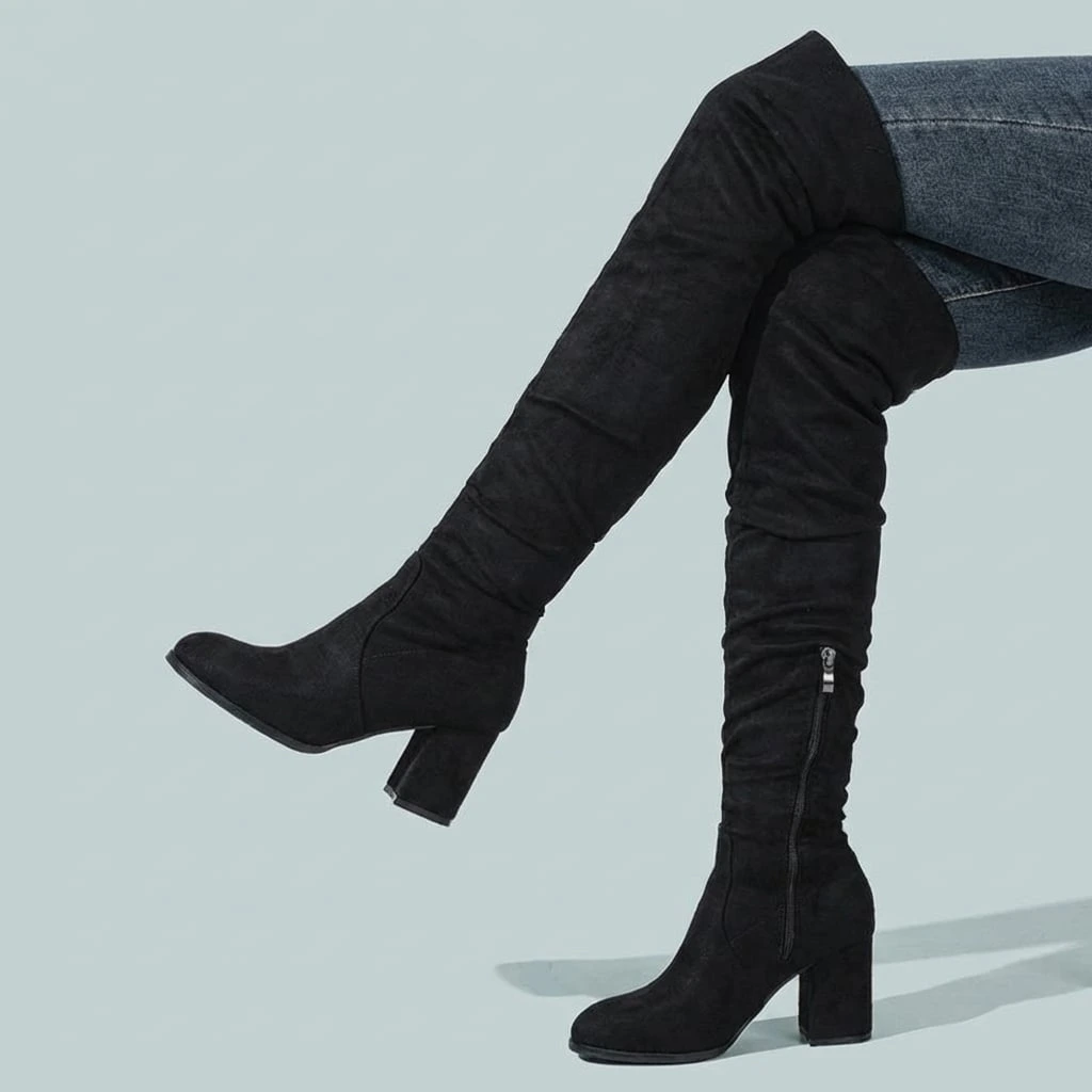 Trendy Women's High Knee High Boots