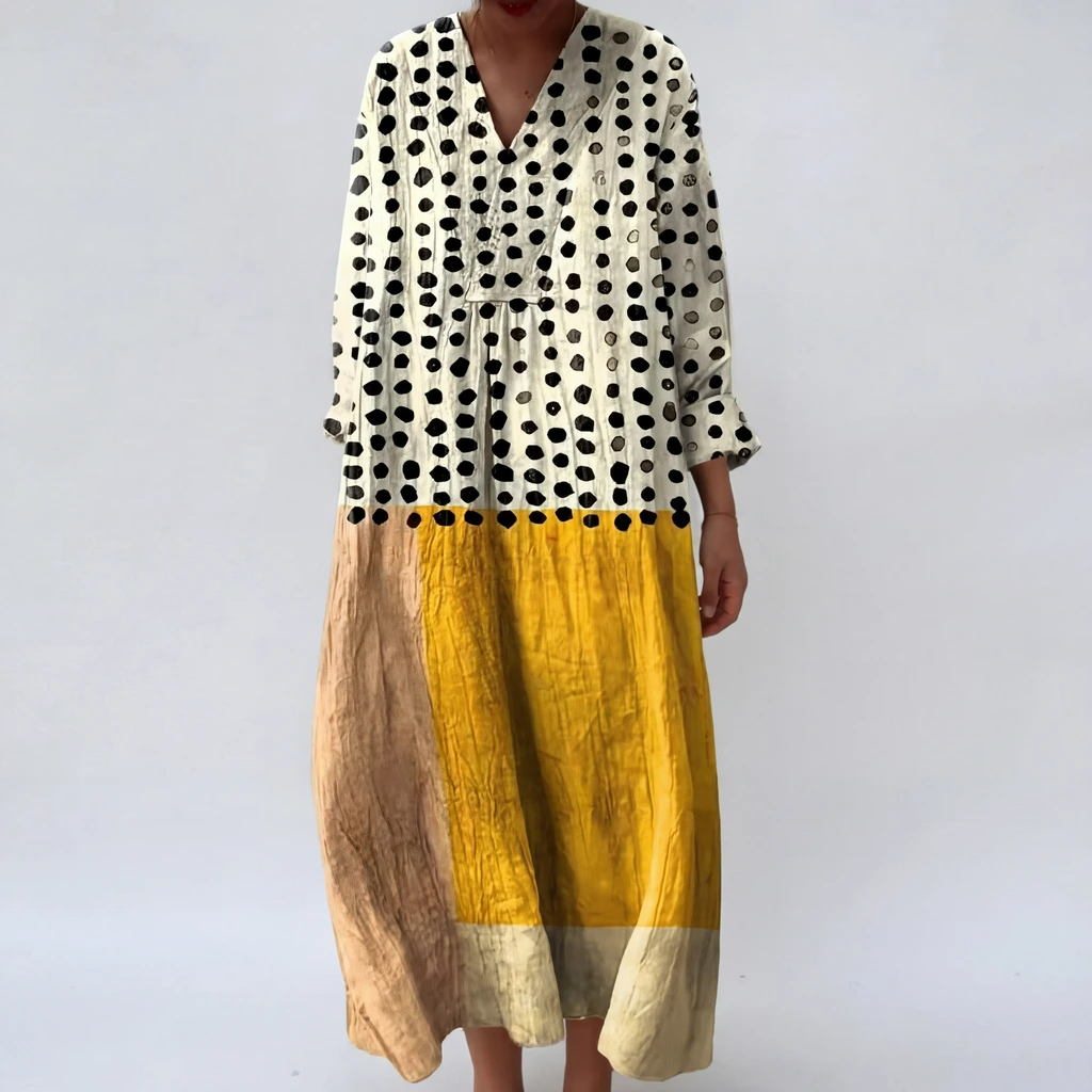 Ladies' Chic Layered Midi Dress - VibreMode