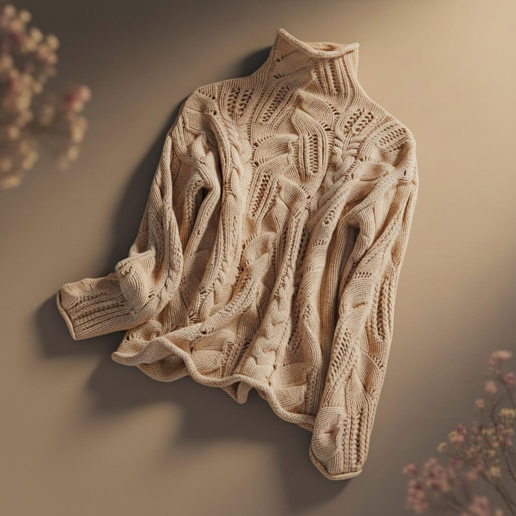 Warm Wool Crew Neck Sweater