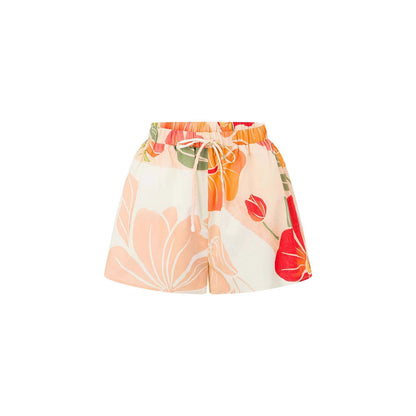 Image of April | Women's Spaghetti Strap Floral Print Top
