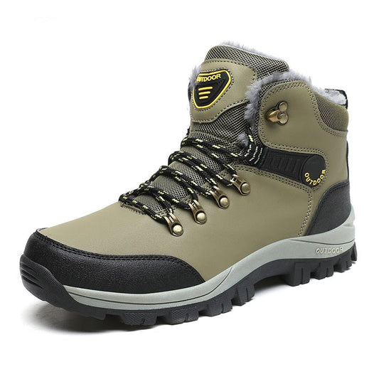 Insulated Waterproof Men's Snow Boots - Green - VibreMode