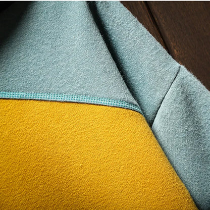 Men's Colorblock Hoodie Kangaroo Pocket Sweatshirt