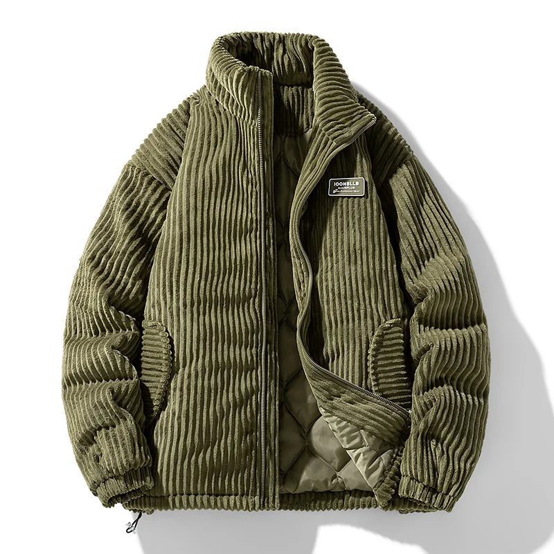 Quilted Corduroy Jacket Bordeaux