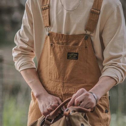 Unisex Canvas Overalls Vintage Style