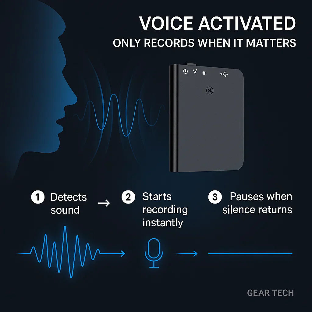 Voice Activated Mini Digital Recorder