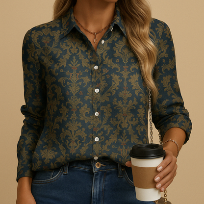 Women's Autumn Blouse Warm Colors - VibreMode