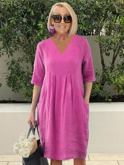 Relaxed Fit Cotton Beach Robe Dress for Women