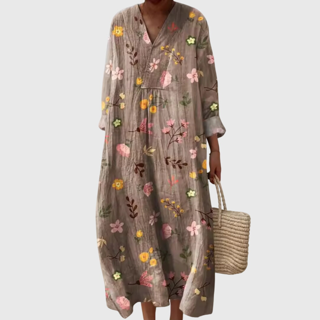 Ladies' Chic Layered Midi Dress