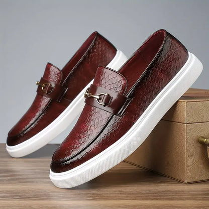 Chilton Men's Orthopedic Leather Slip On Shoes