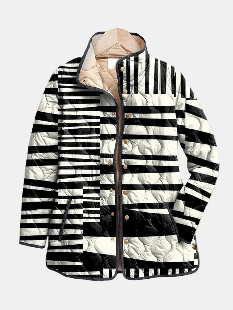 Women's Quilted Patterned Jacket - VibreMode