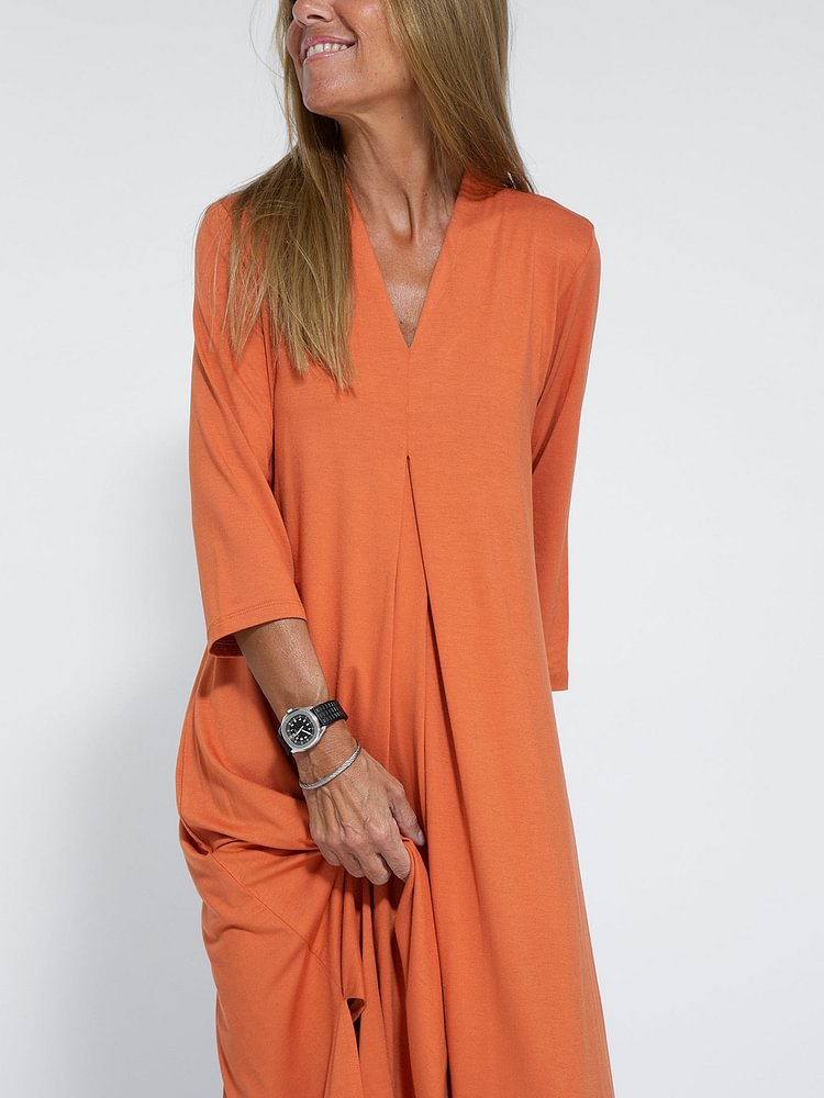 Women's Classic V-neckline Dress