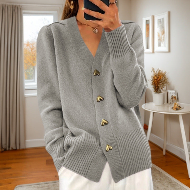 Women's Knitted Cardigan Warm - VibreMode
