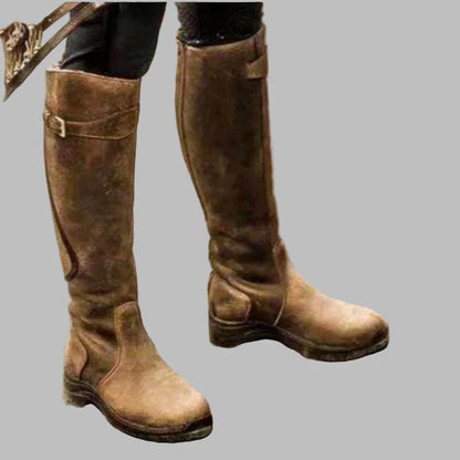 Women's Orthopedic Leather Boots Lace Up Design