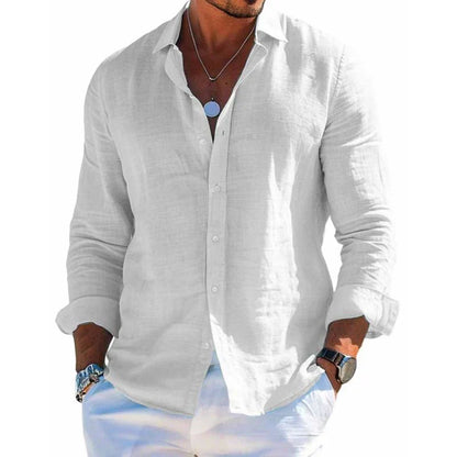 Relaxed Fit Men's Summer Button Down Shirt