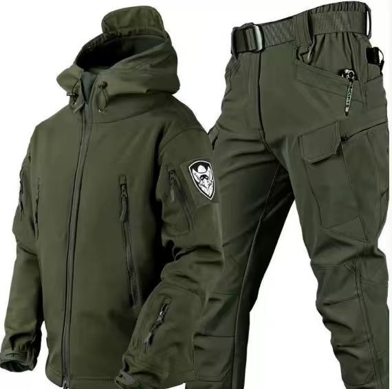 Men's Multi Pocket Jacket and Pants Set