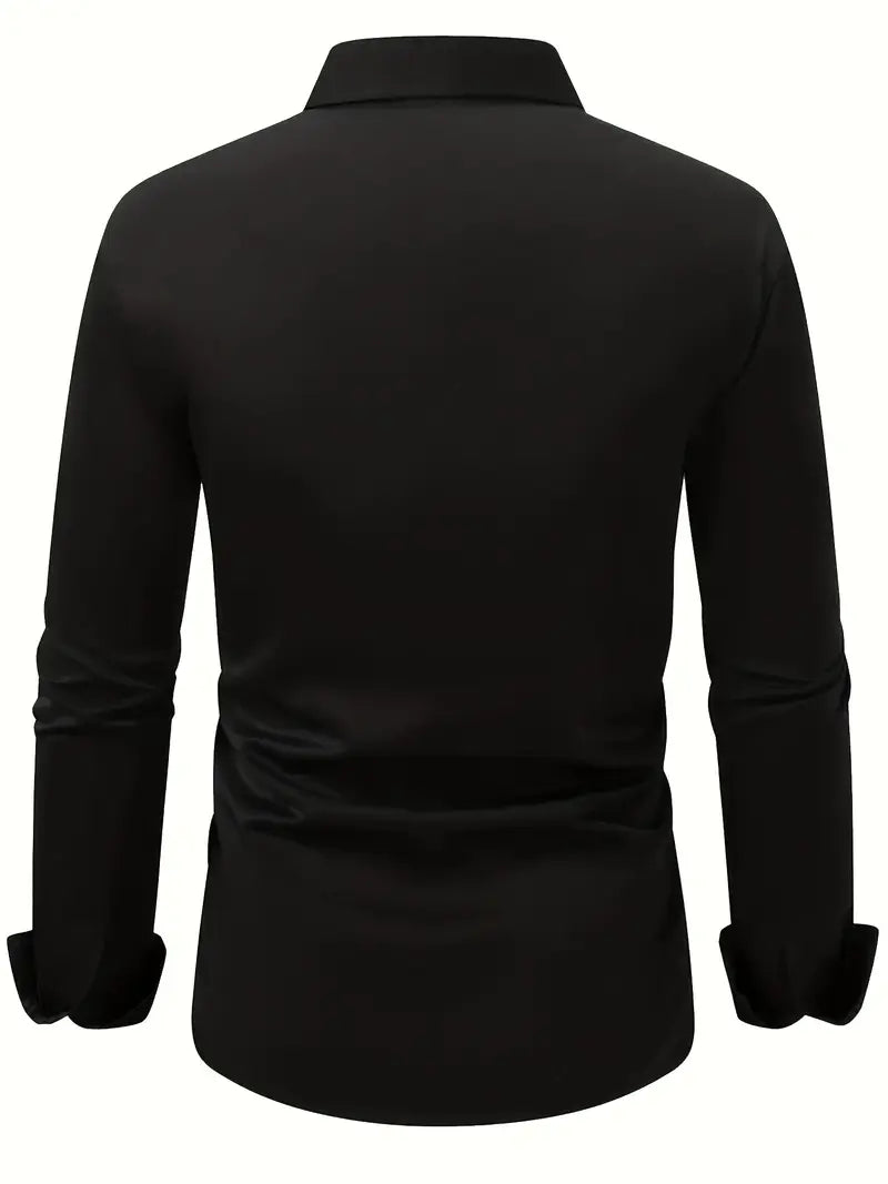 Men's Long Sleeve Button Down Dress Shirt