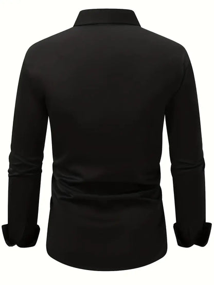 Men's Long Sleeve Button Down Dress Shirt