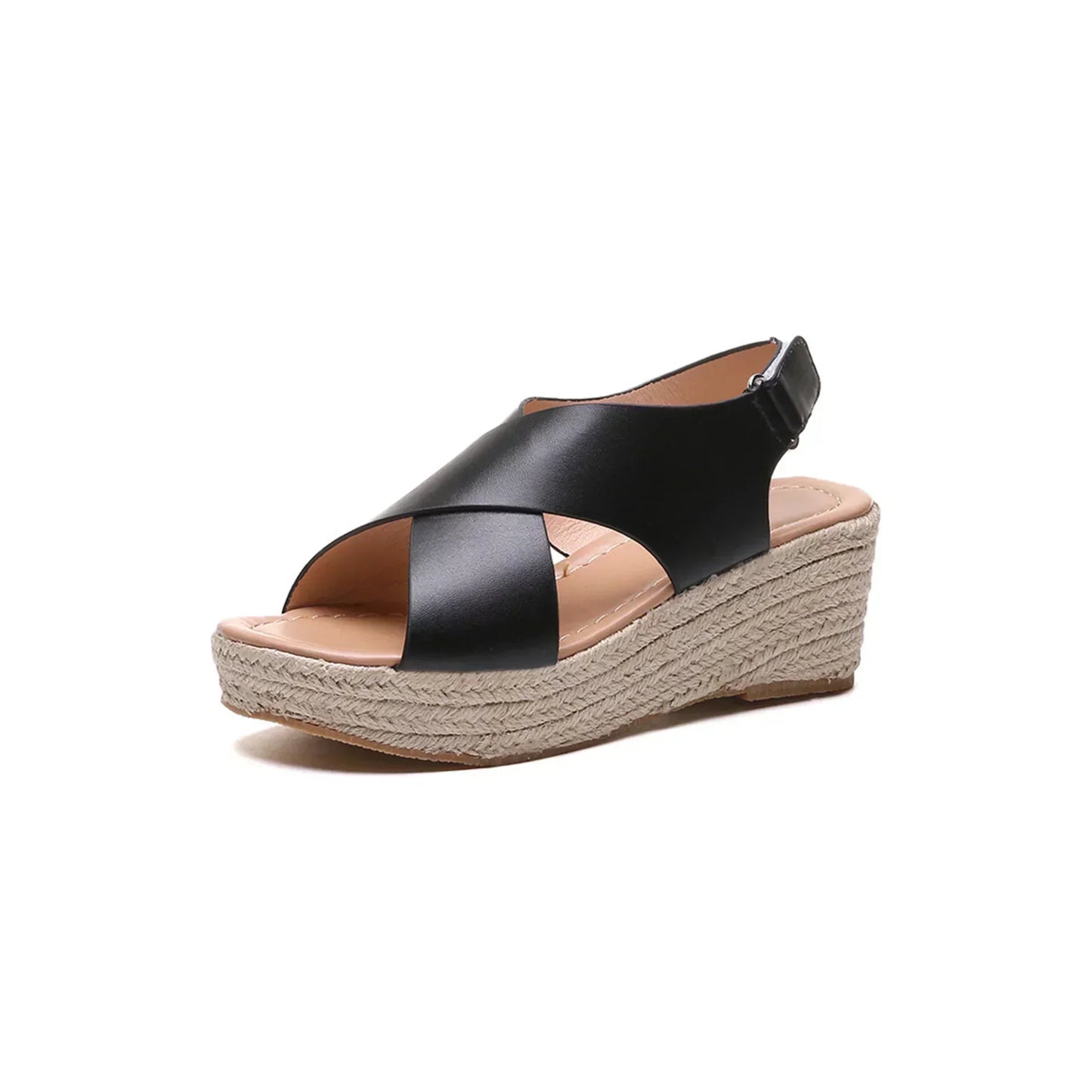 Women's Wedge Sandals Cross Straps