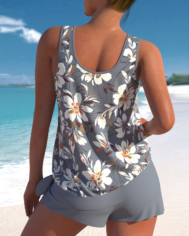 Comfortable Women's Summer Swimwear Tankini Set