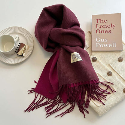 Women's Reversible Soft Silk Scarf
