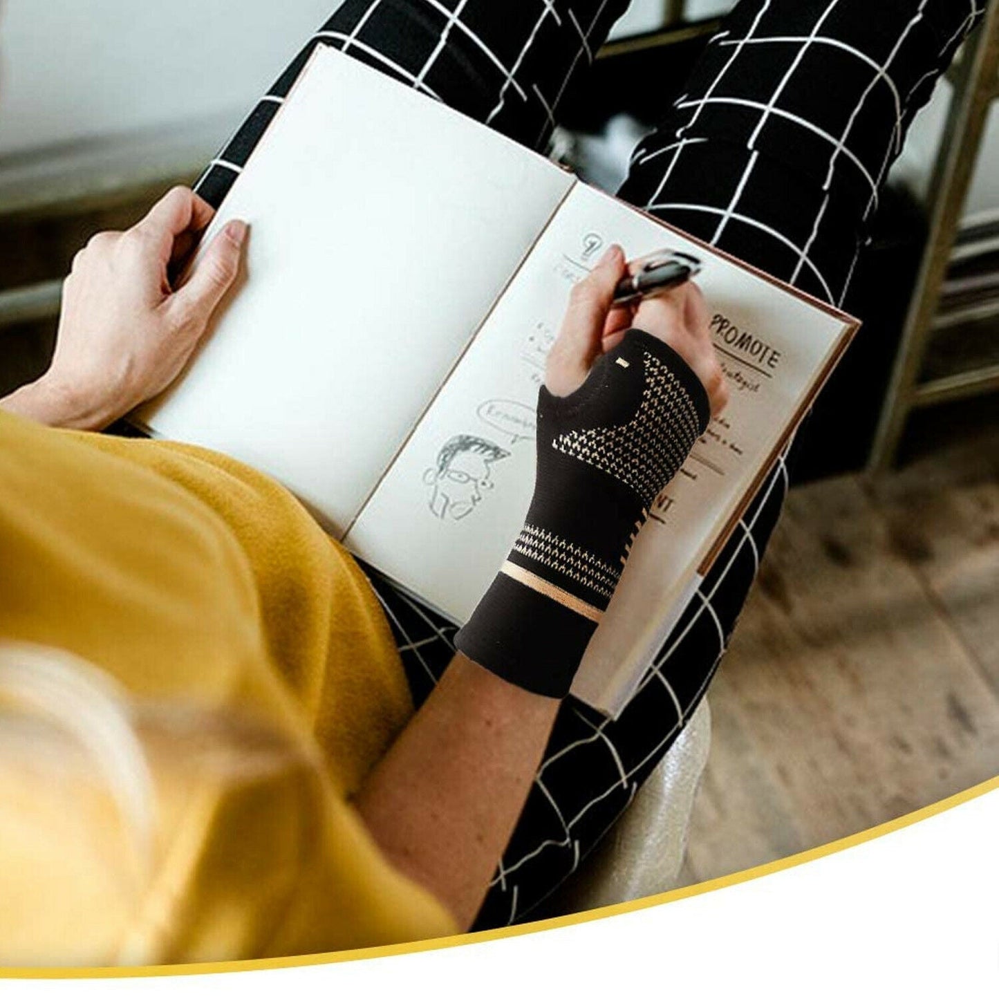 VibreMode Wrist Compression Sleeve For Injury Support