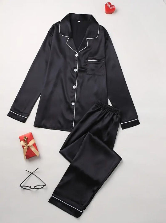 Soft Silk Pajama Set - Relaxing Nightwear