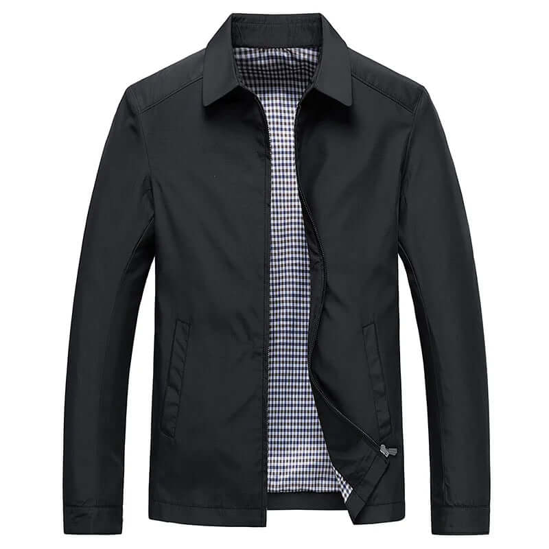Men's Waterproof Winter Jacket Insulated Warm Black - VibreMode