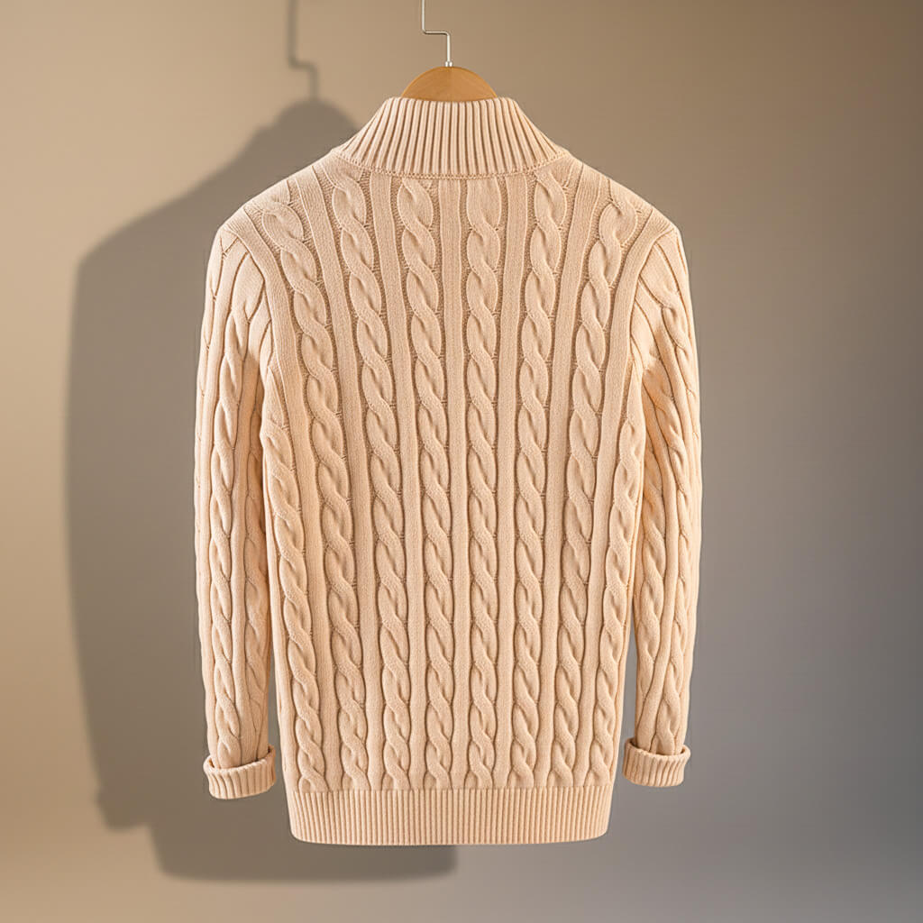 Classic Luxury Cable Crew Sweater