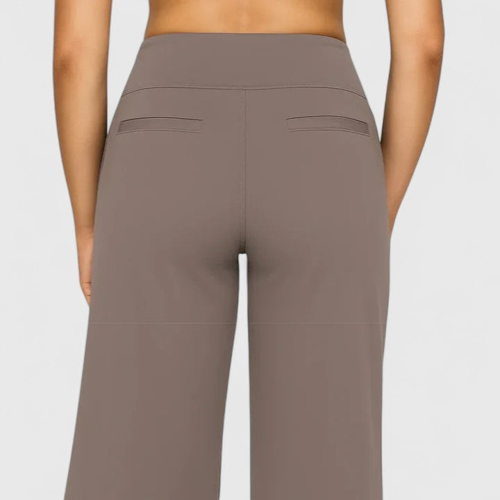 Comfortable High Waisted Wide Leg Women's Pants