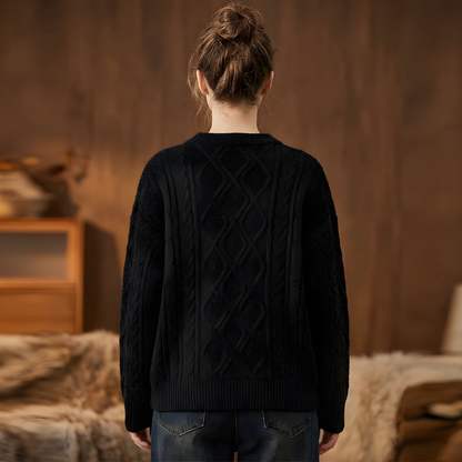 Women's Crewneck Sweater Vintage 90s Style