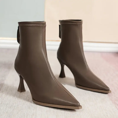 Premium Kitten Heel Ankle Boots