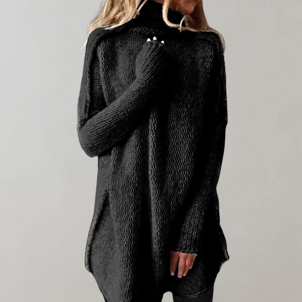 Women's Long Relaxed Fit Sweater - VibreMode