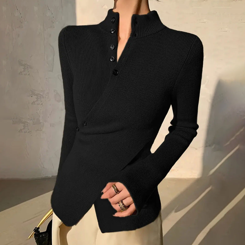 Image of Bailey | Women's Wrap Long Sleeve Sweater